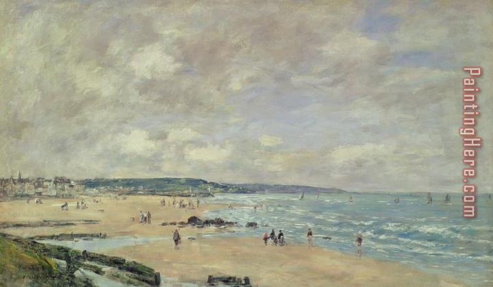 Eugene Louis Boudin Beach At Trouville
